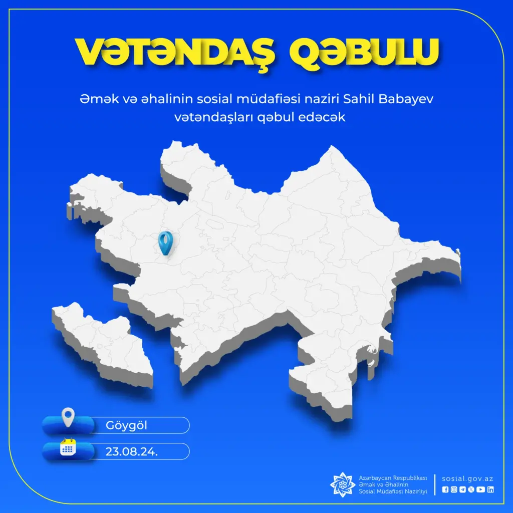 Sahil Babayev Göygöldə vətəndaş qəbulu keçirəcək